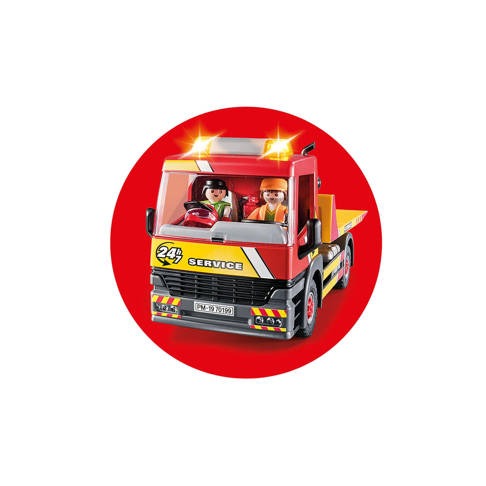 PLAYMOBIL Vehicle World Towing Service (70199)