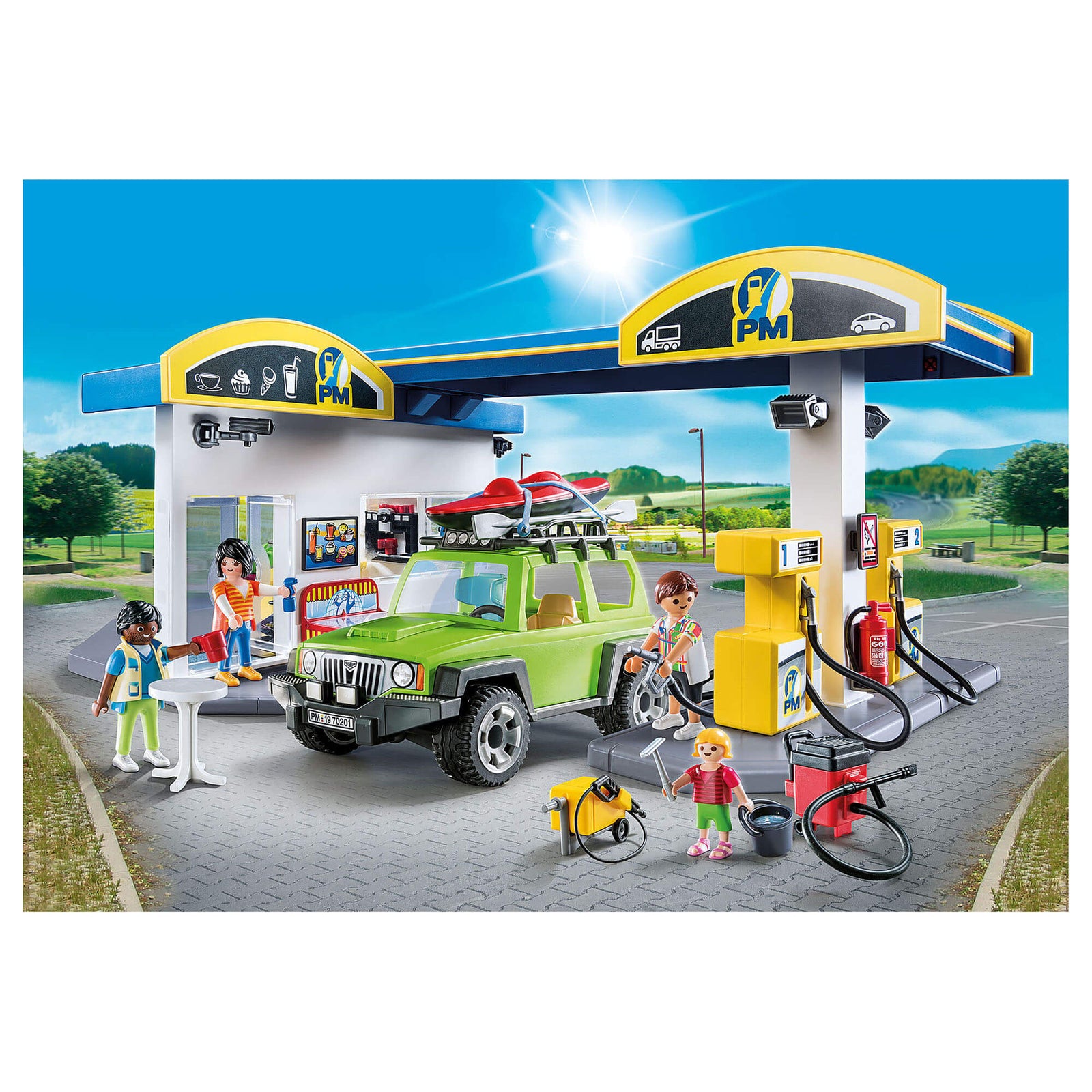 PLAYMOBIL Vehicle World Gas Station (70201)