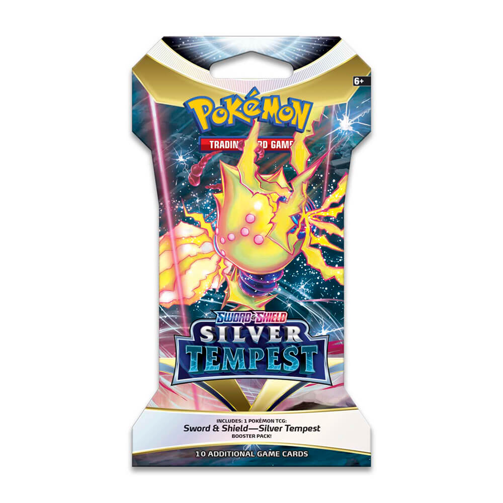 Pokemon TCG Sword & Shield Silver Tempest Sleeved Booster Pack (10 Cards)