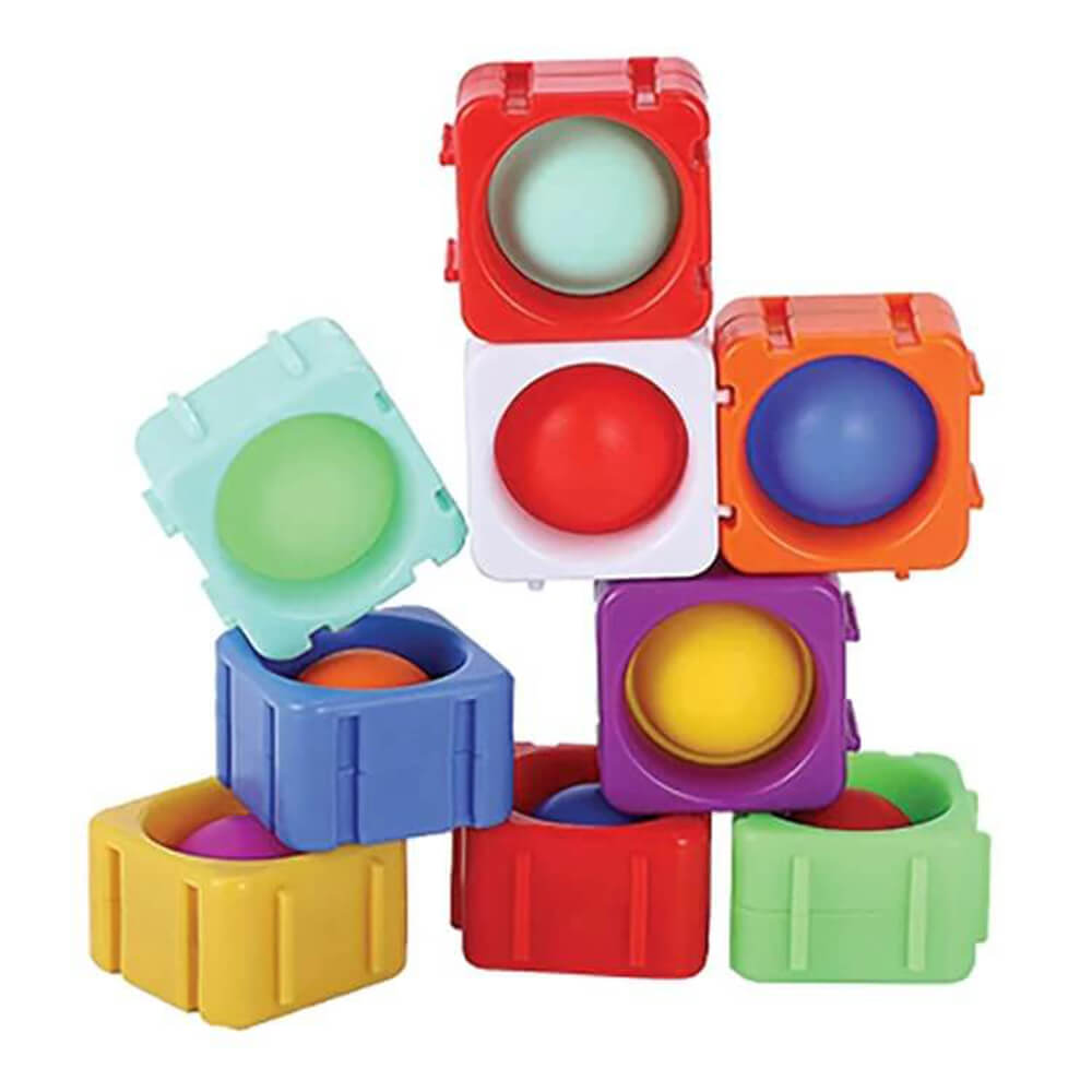 Poptastic Popper Blocks 9-Piece Fidget Set