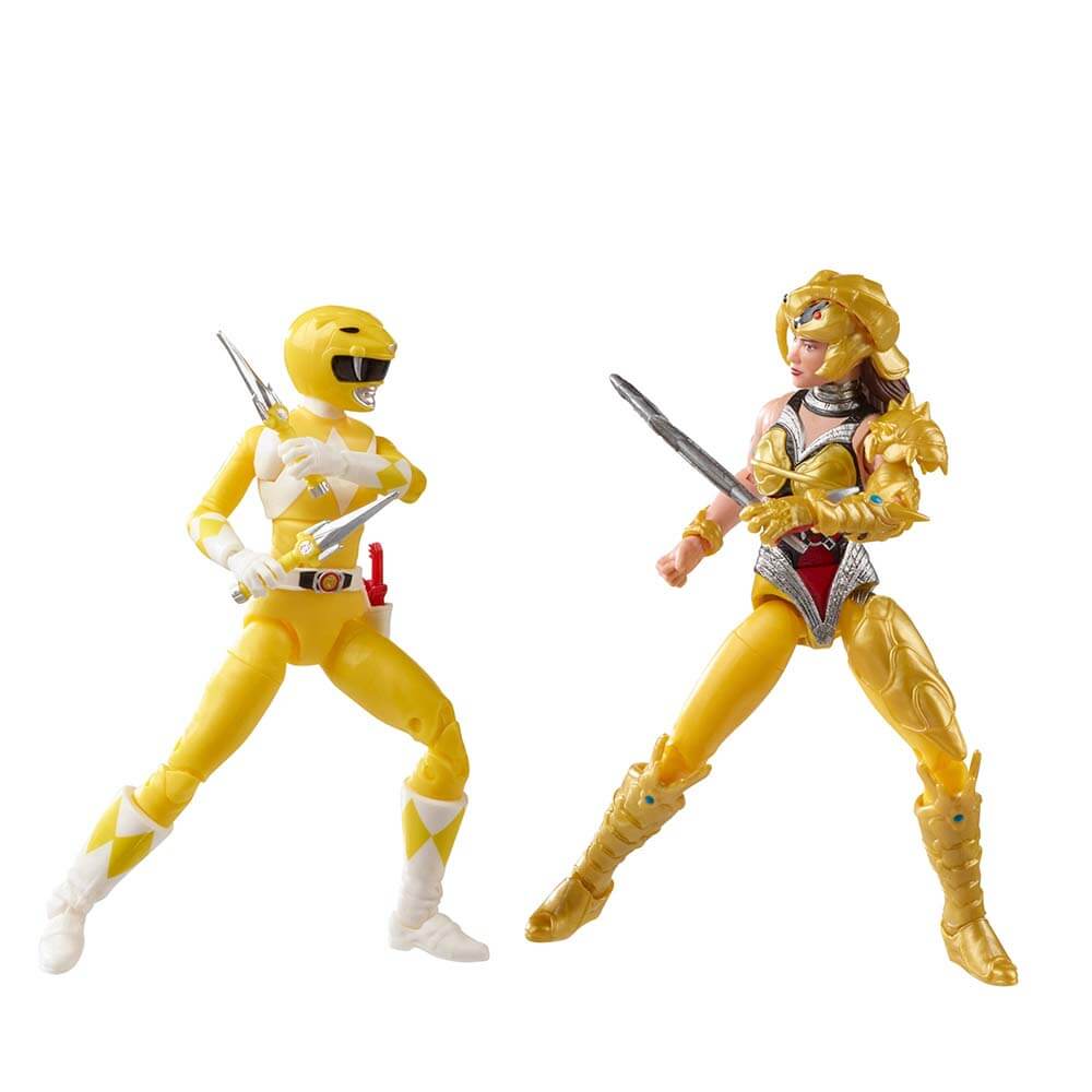 Power Rangers Mighty Morphin Yellow Ranger Vs. Scorpina 2-Pack