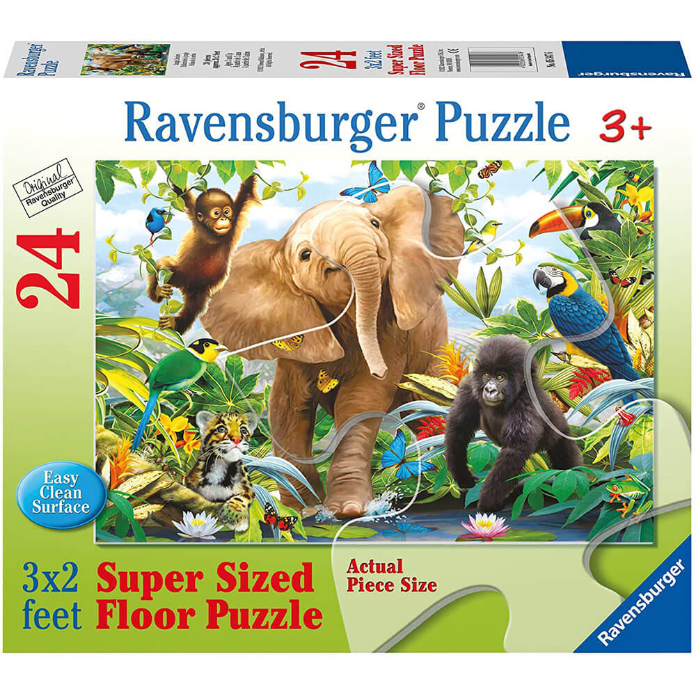 Ravensburger 24 pc Super Sized Floor Puzzles  - Jungle Juniors