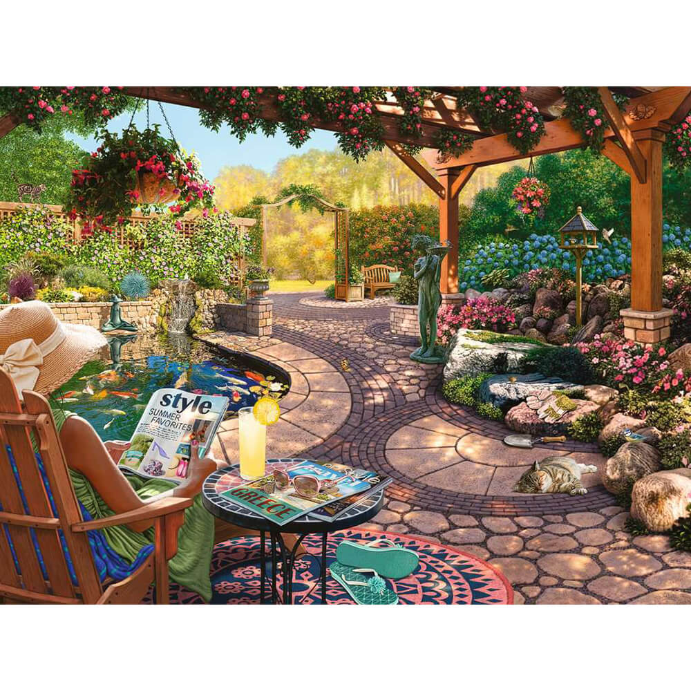 Ravensburger Cozy Backyard Bliss 750 Piece Large Format Jigsaw Puzzle