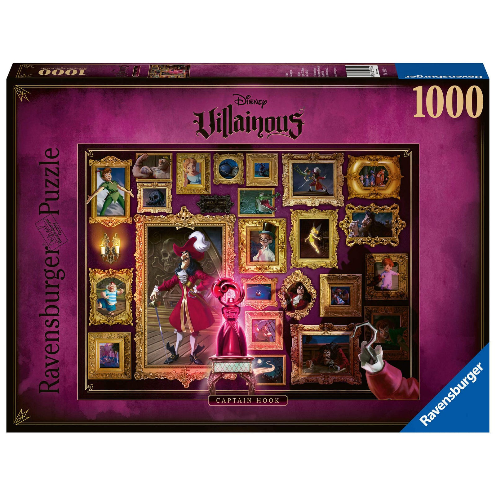 Ravensburger Disney Villainous Captain Hook 1000 Piece Jigsaw Puzzle