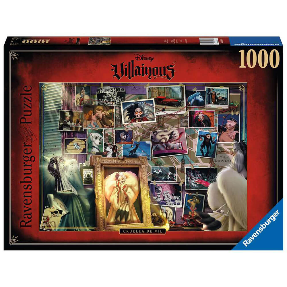 Ravensburger Disney Villainous: Cruella de Vil 1000 Piece Jigsaw Puzzle