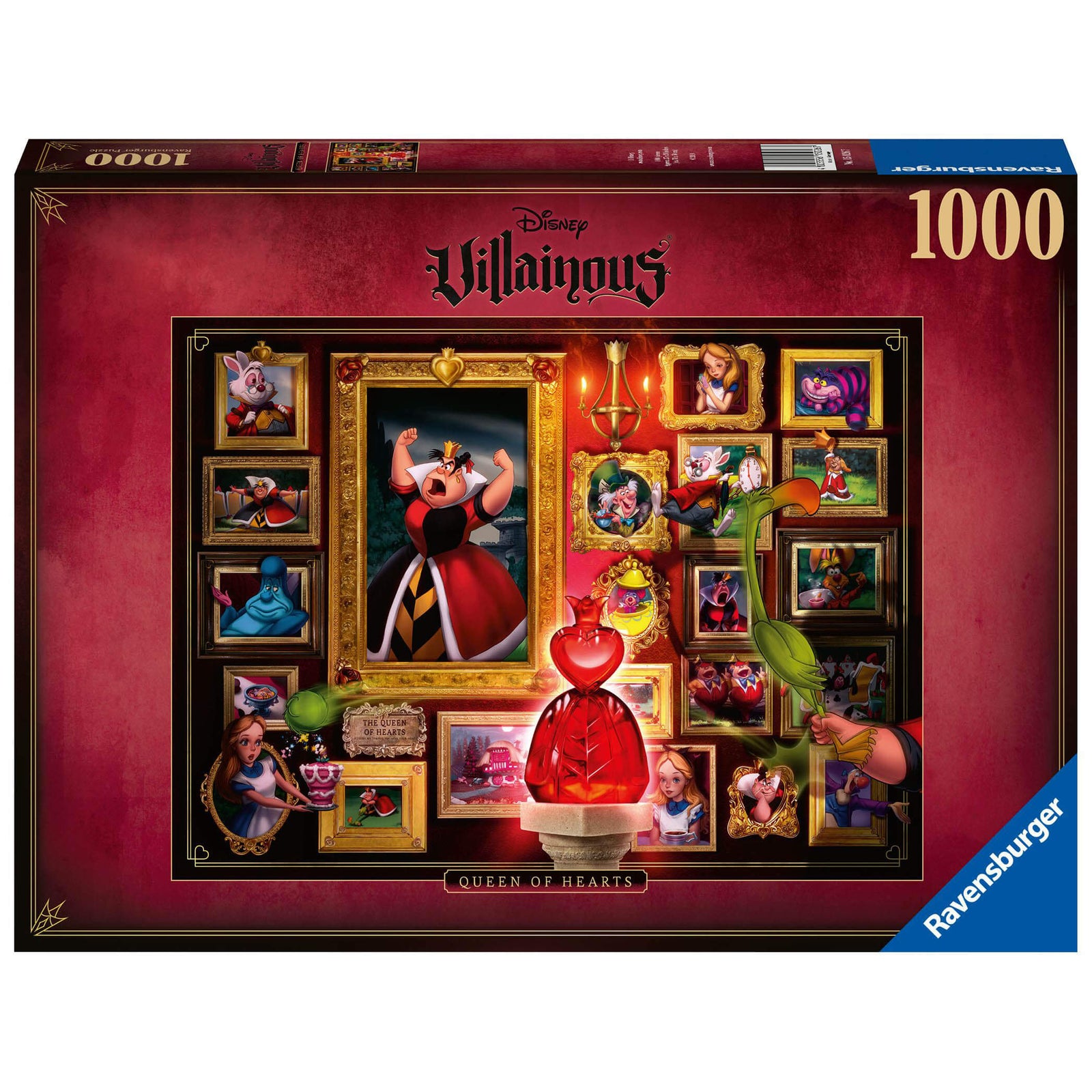 Ravensburger Disney Villainous Queen of Hearts 1000 Piece Jigsaw Puzzle