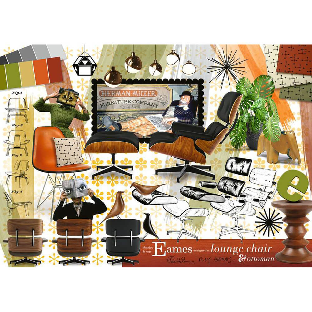 Ravensburger Eames Classic Designs 1000 Piece Jigsaw Puzzle