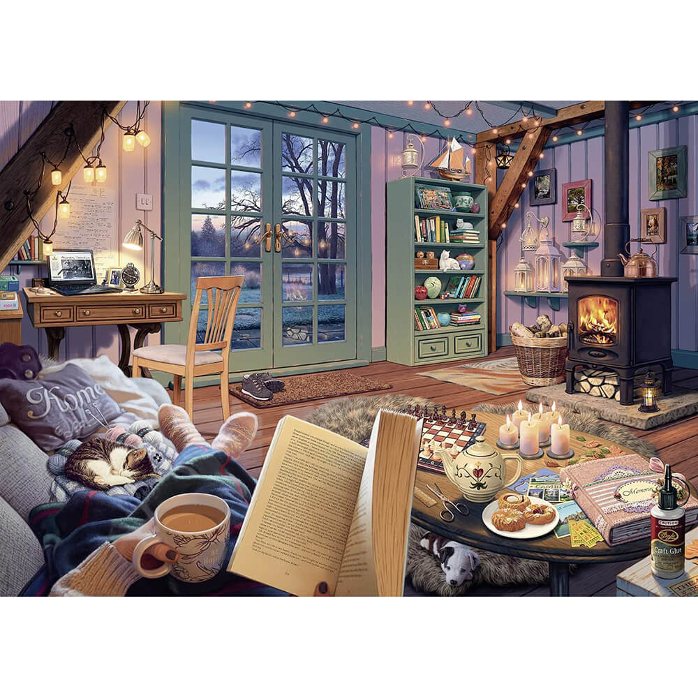 Ravensburger My Haven No 6. The Cosy Shed 1000 Piece Jigsaw Puzzle