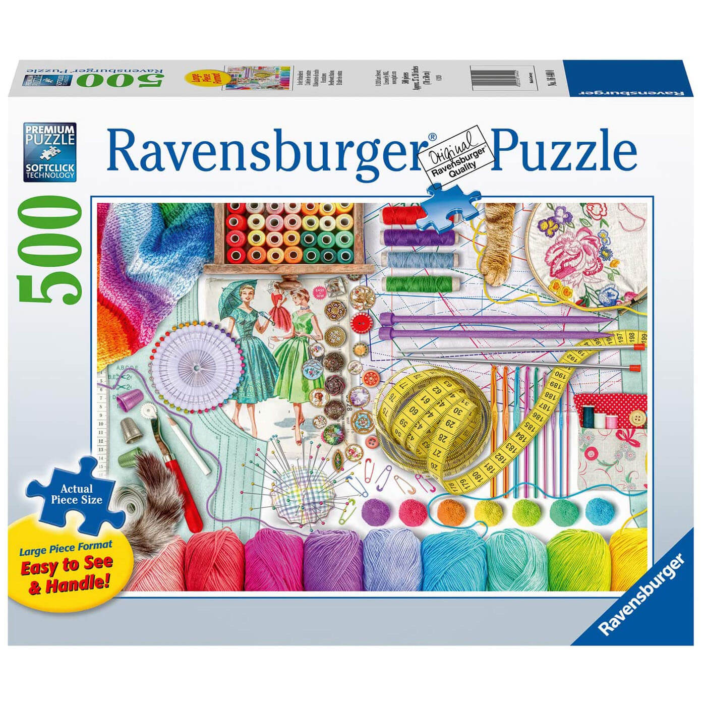 Ravensburger Needlework Station 500 Piece Jigsaw Puzzle