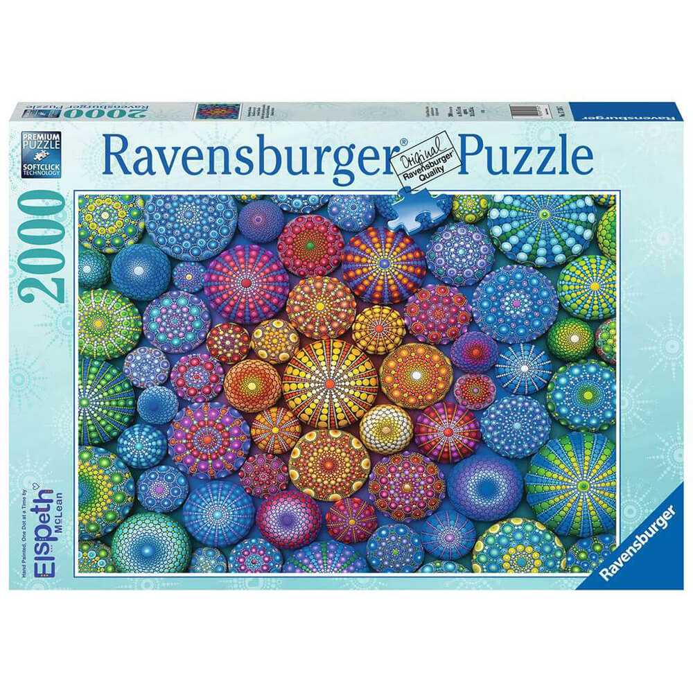 Ravensburger Radiating Rainbow Mandalas 2000 Piece Jigsaw Puzzle