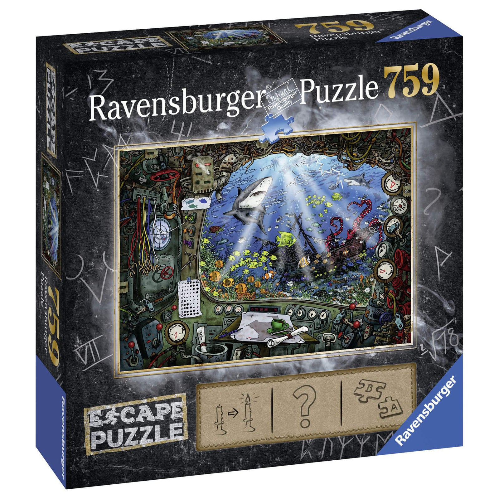 Ravensburger Submarine  759 Piece Jigsaw Puzzle