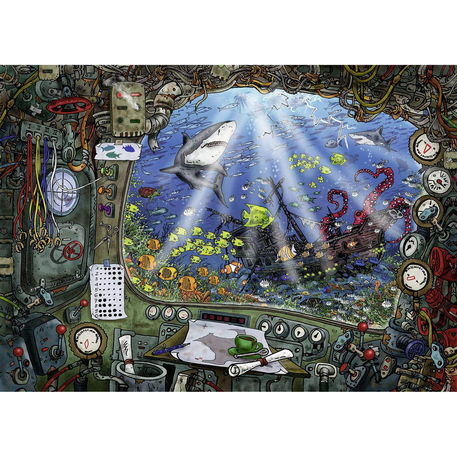 Ravensburger Submarine  759 Piece Jigsaw Puzzle