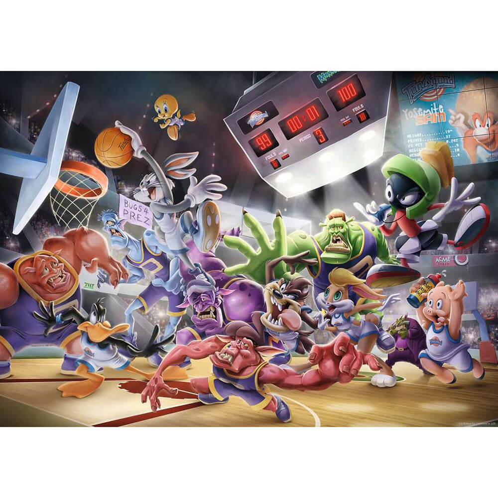 Ravensburger Warner Brothers Space Jam Final Dunk 1000 Piece Jigsaw Puzzle