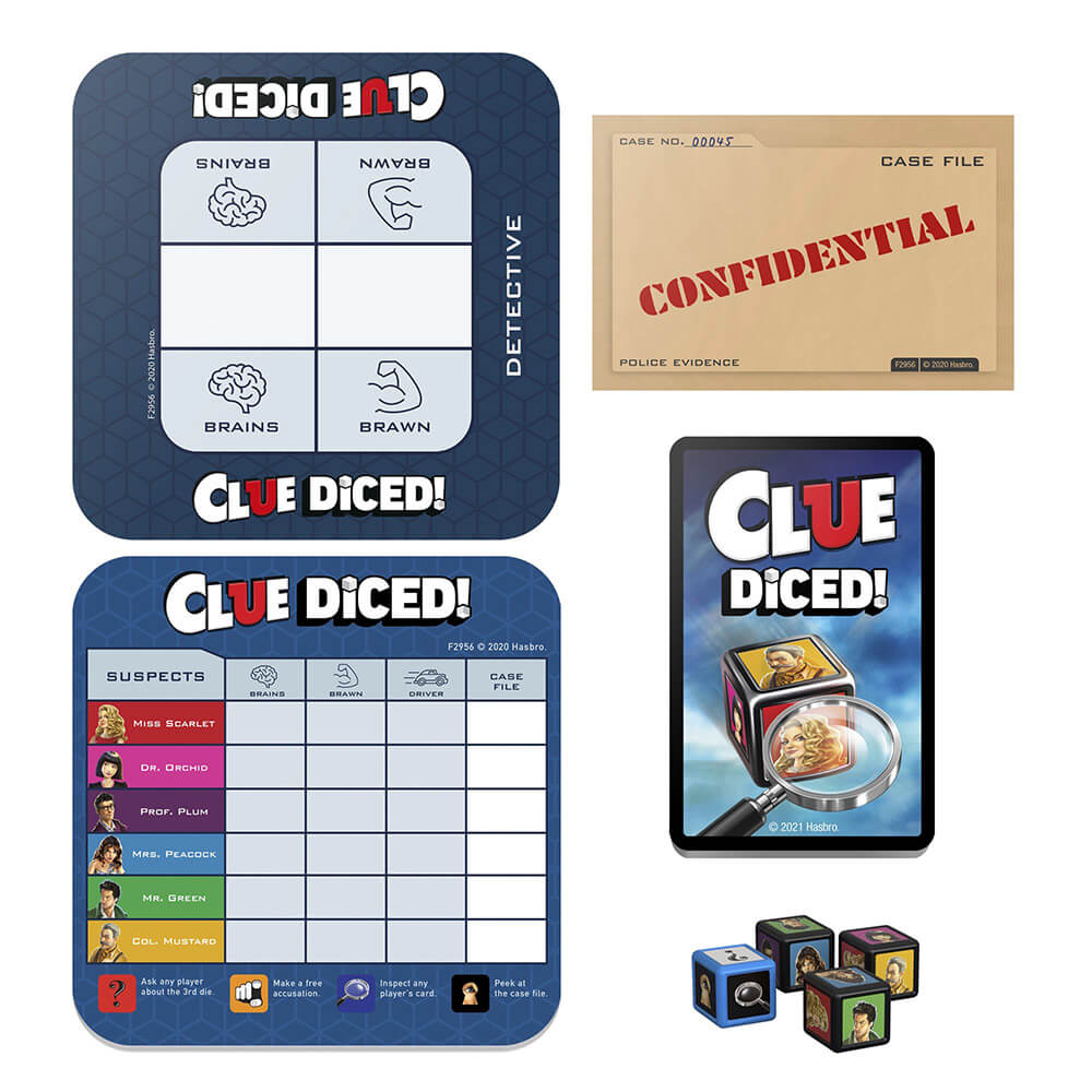 Ready, Set, Roll! Clue Diced Game