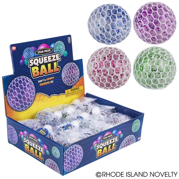 Rhode Island Novelty 2.75" Squeeze Star Mesh Ball