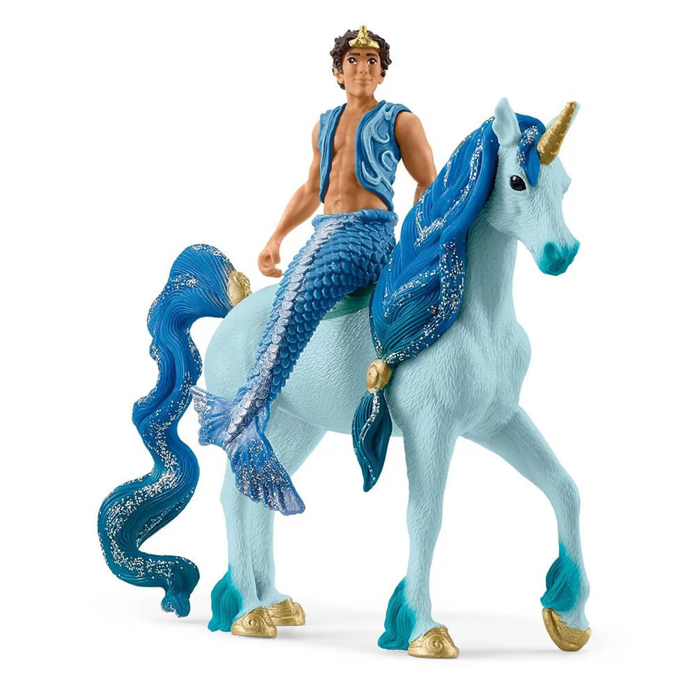 Schleich Bayala Aryon on a Unicorn.