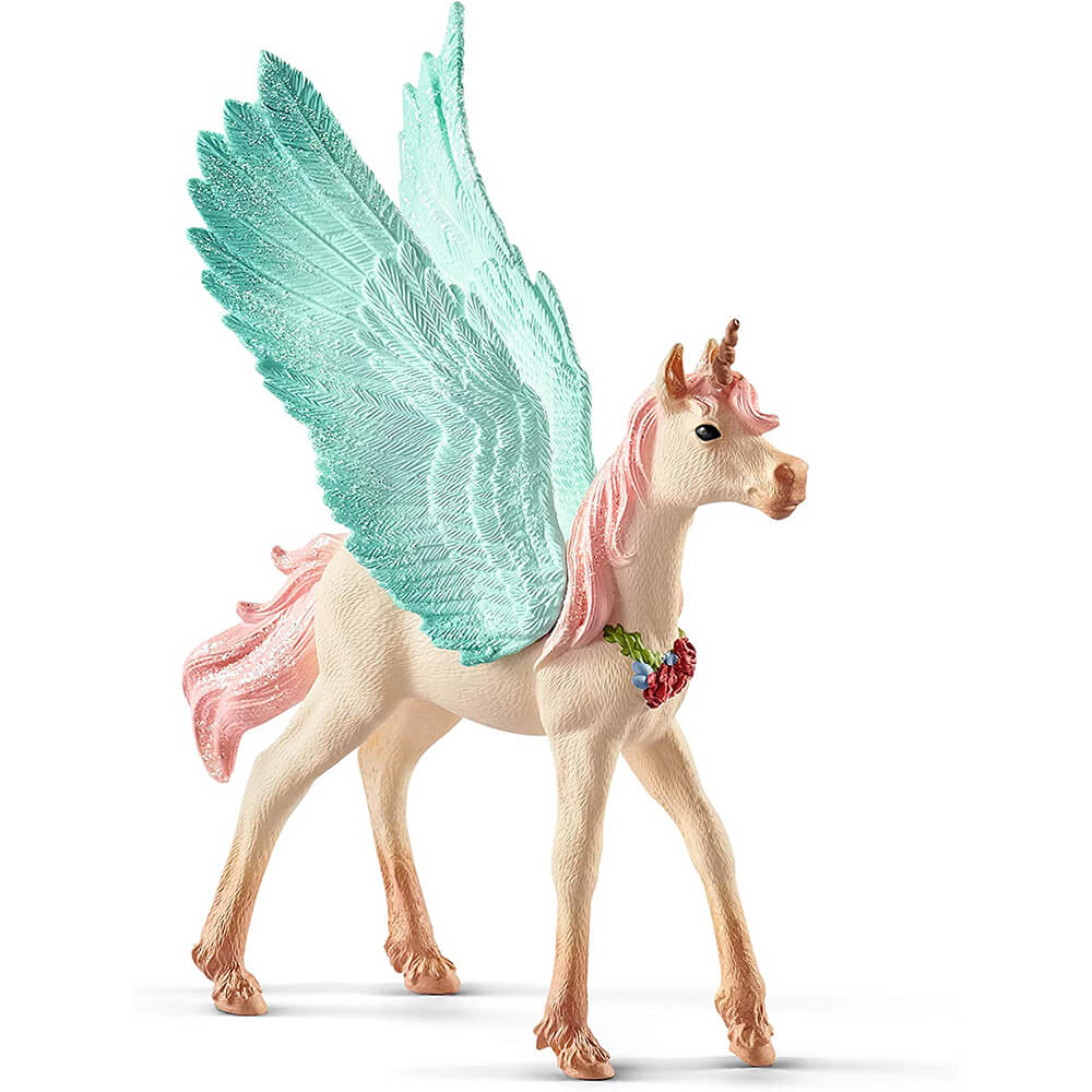 Schleich Bayala Decorated Unicorn Pegasus Foal  Figure