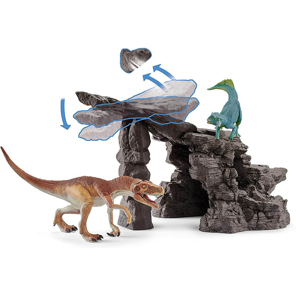 Schleich Dinosaurs Dinosaur Set with Cave Playset