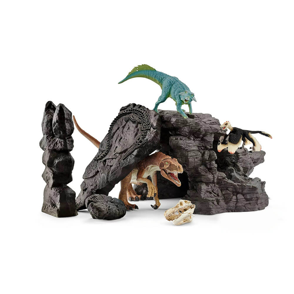 Schleich Dinosaurs Dinosaur Set with Cave Playset