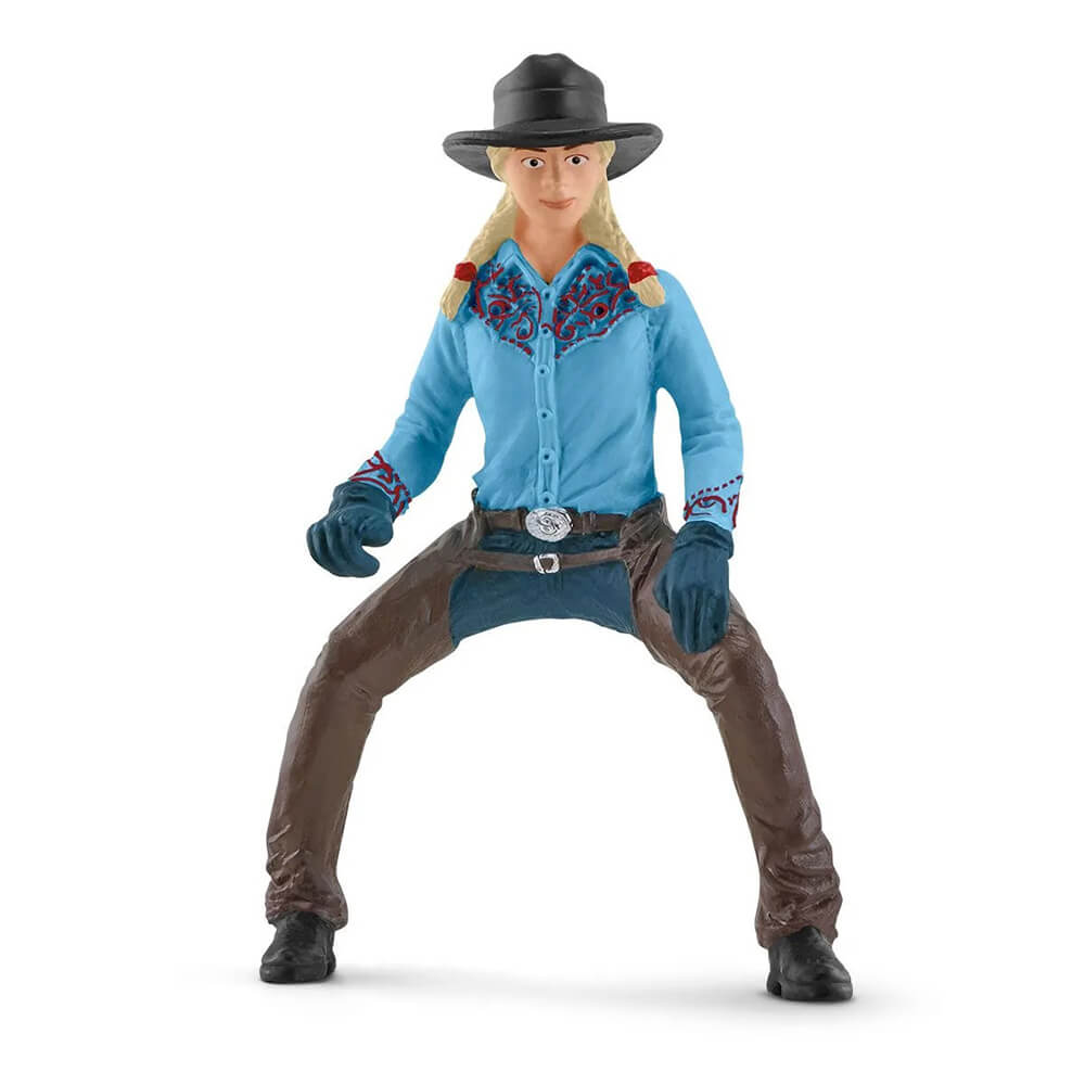 Schleich Farm World Cowgirl Team Roping Fun