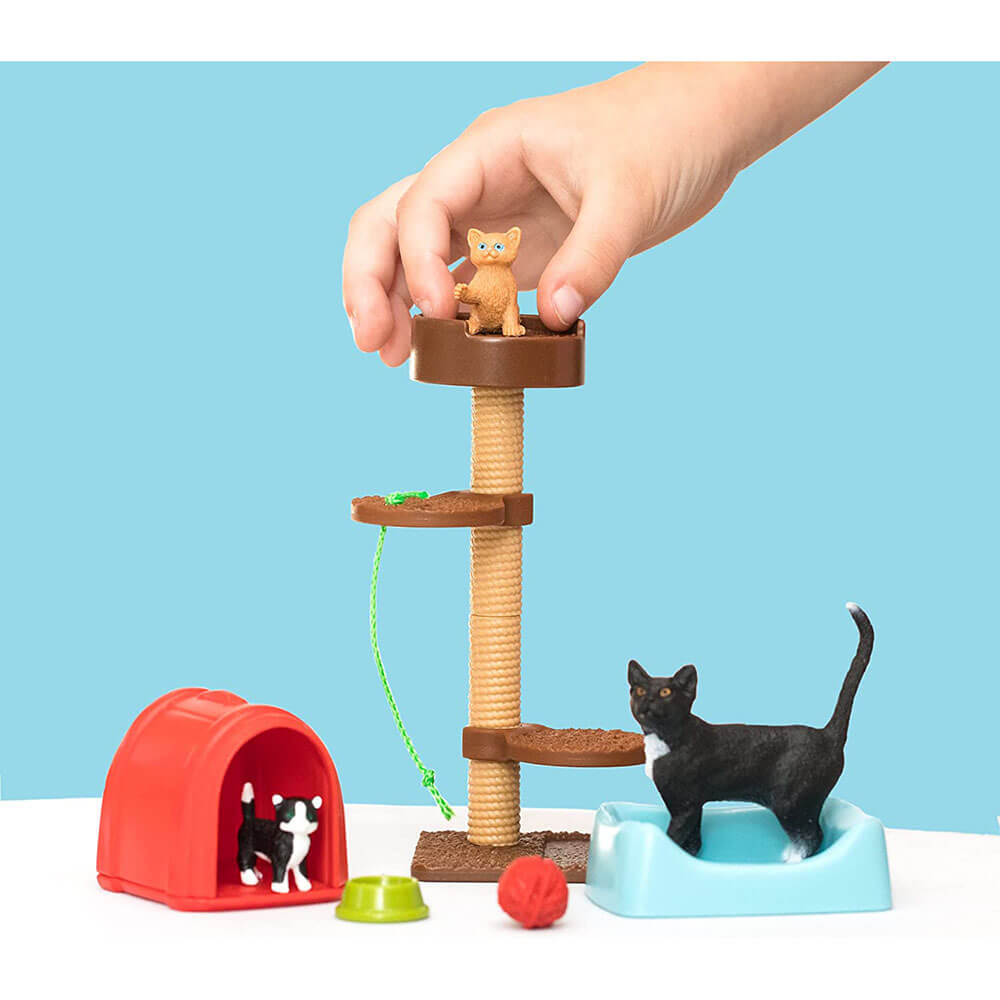 Schleich Farm World Playtime For Cute Cats Playset