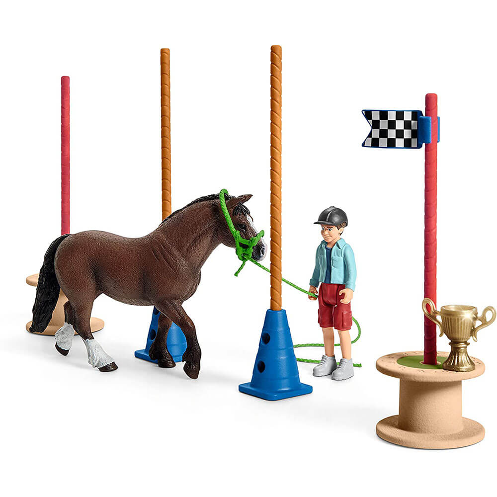 Schleich Farm World Pony Agility Race Playset