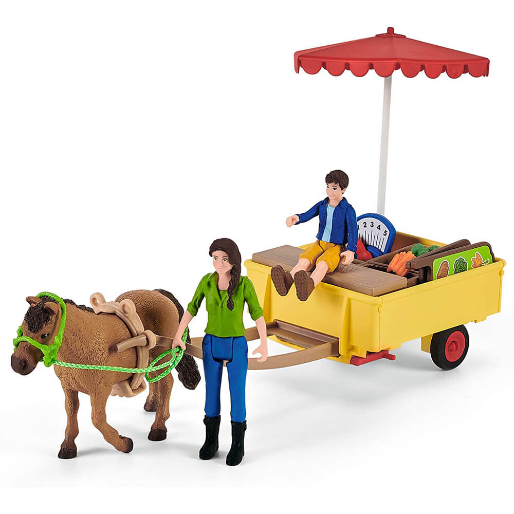 Schleich Farm World Sunny Day Mobile Farm Stand Playset