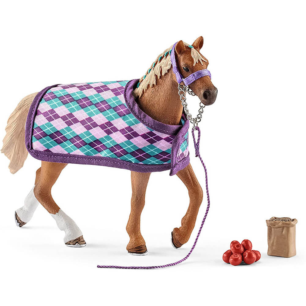 Schleich Horse Club English Thoroughbred with Blanket