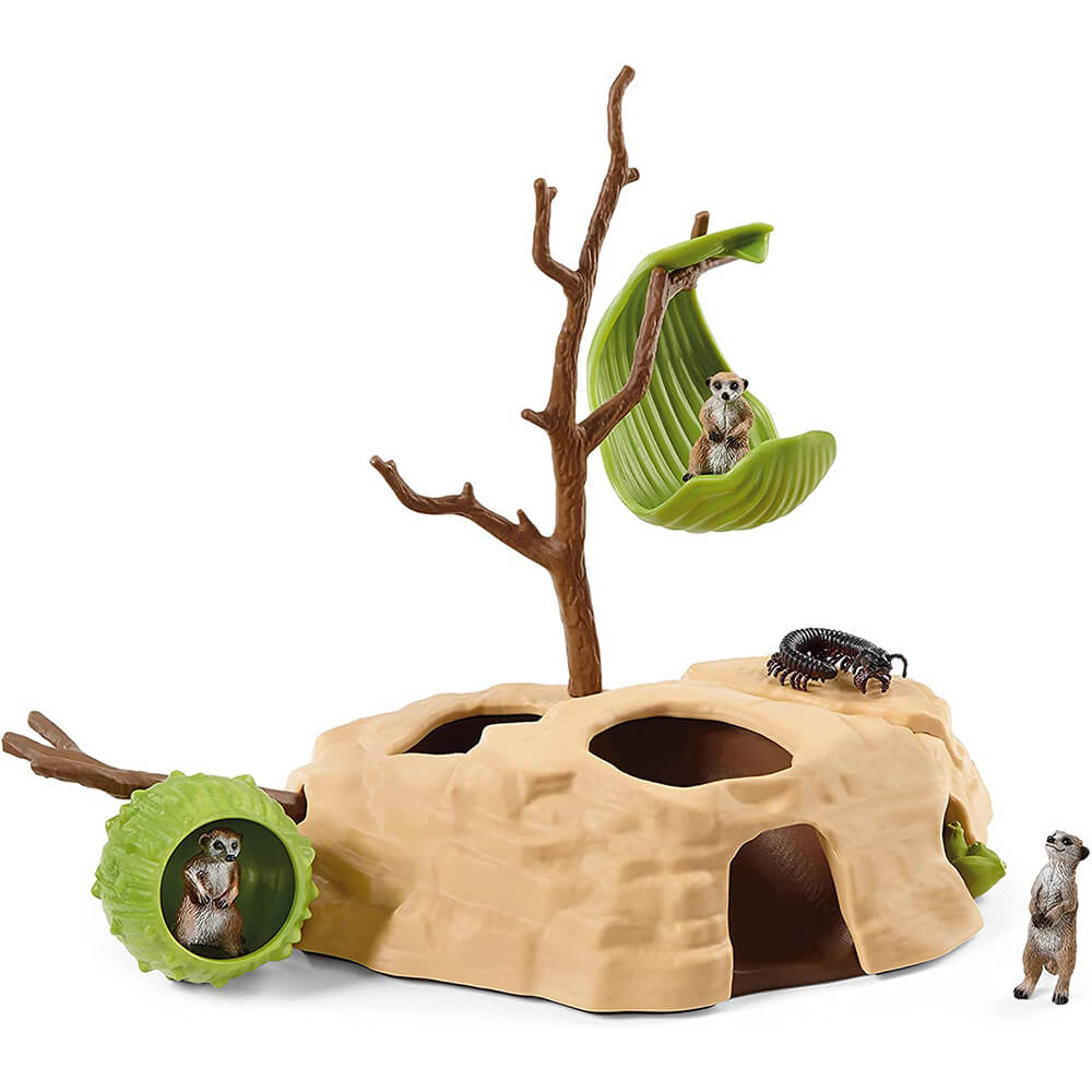 Schleich Wild Life Meerkat Hangout Playset