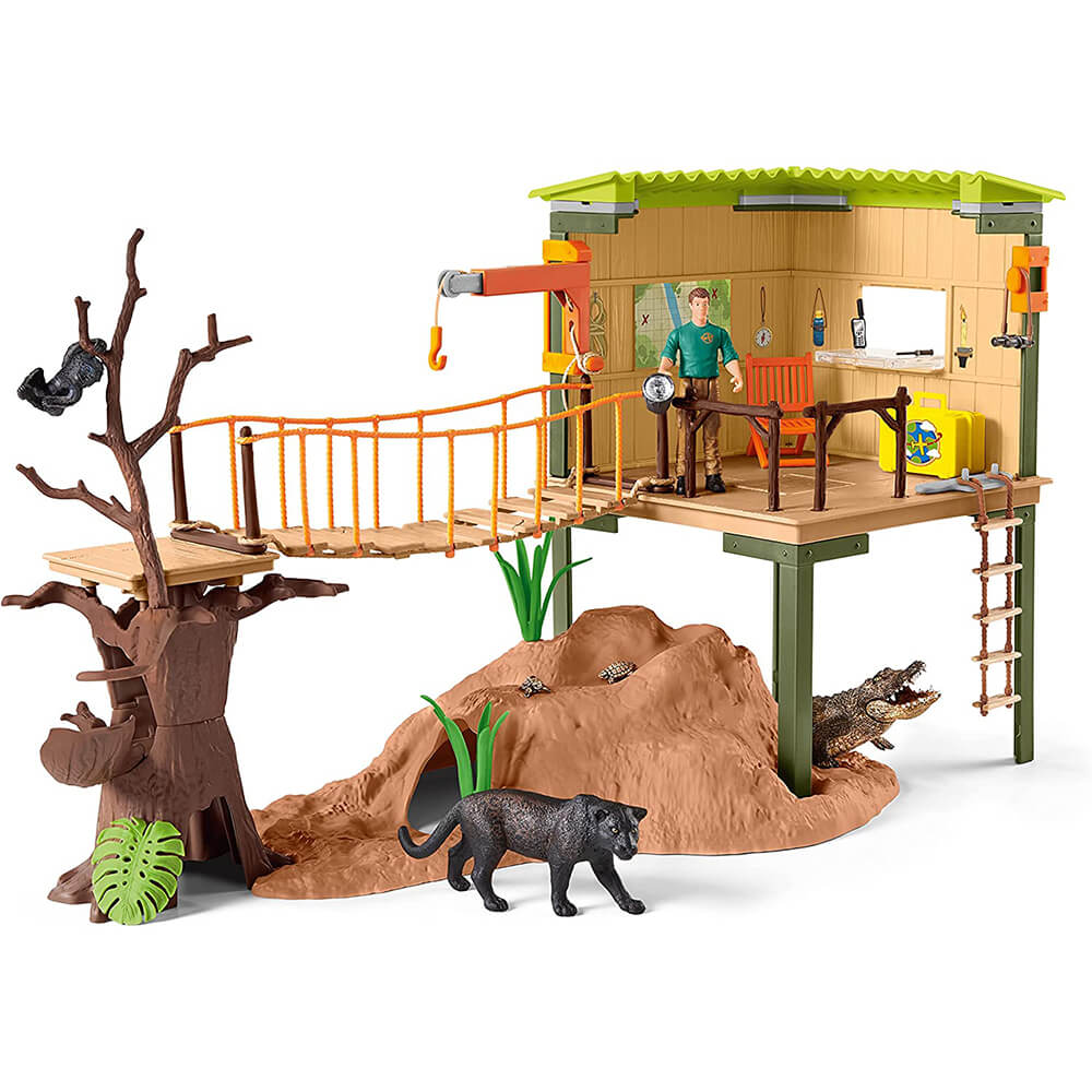 Schleich Wild Life Wild Life Ranger Adventure Station Playset