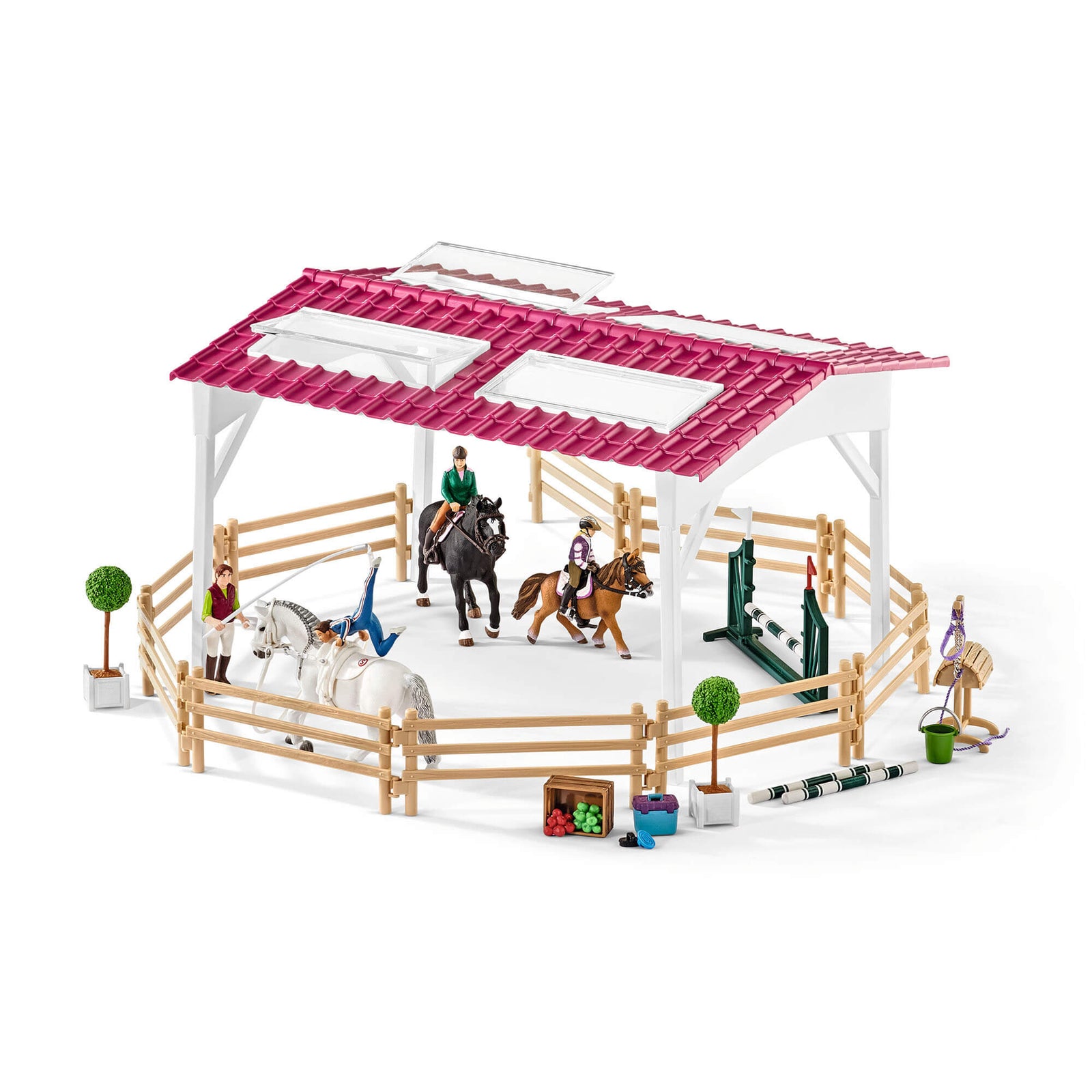 Schleich Horse Club Riding School With Riders And Horses Play Set