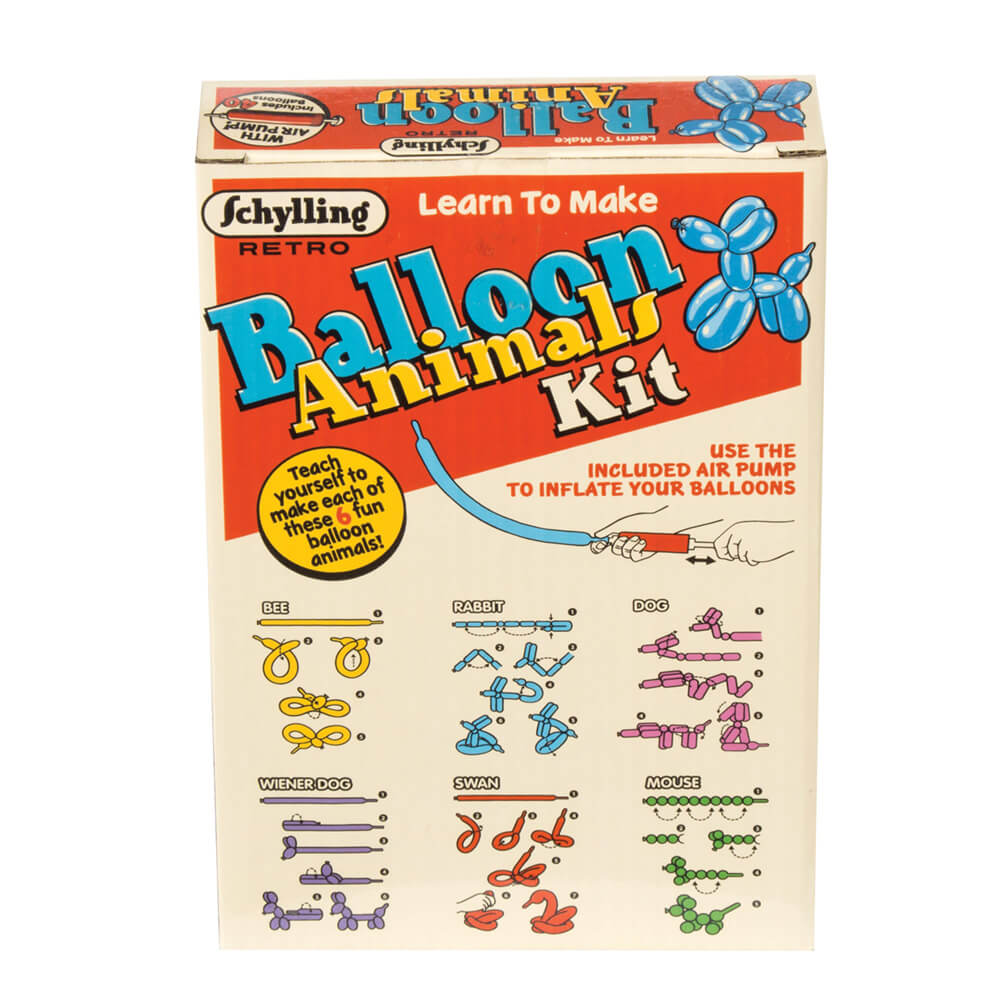 Schylling Retro Balloon Animal Making Kit