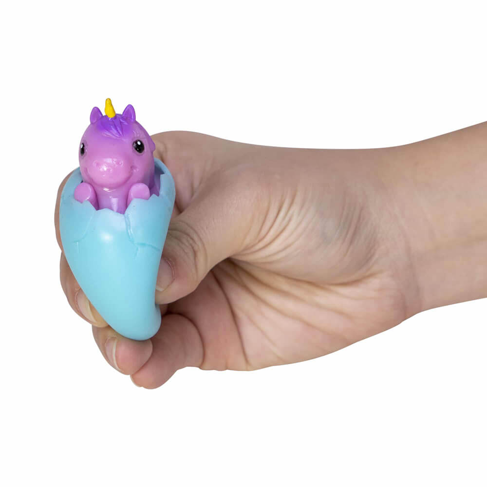 Schylling Unicorn Squeezy Peek Hatcher Fidget Toy