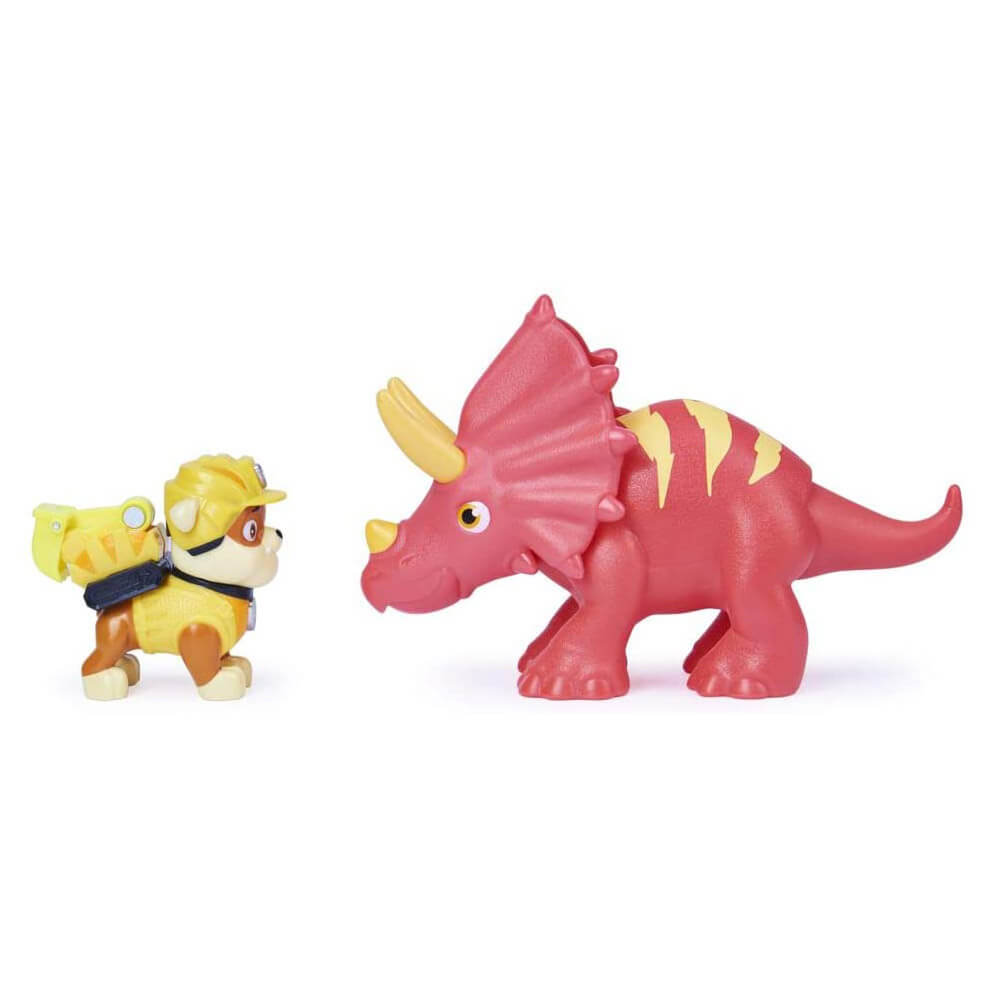 Spin Master PAW Patrol Dino Rescue Rubble and Triceratops Action Figure Set