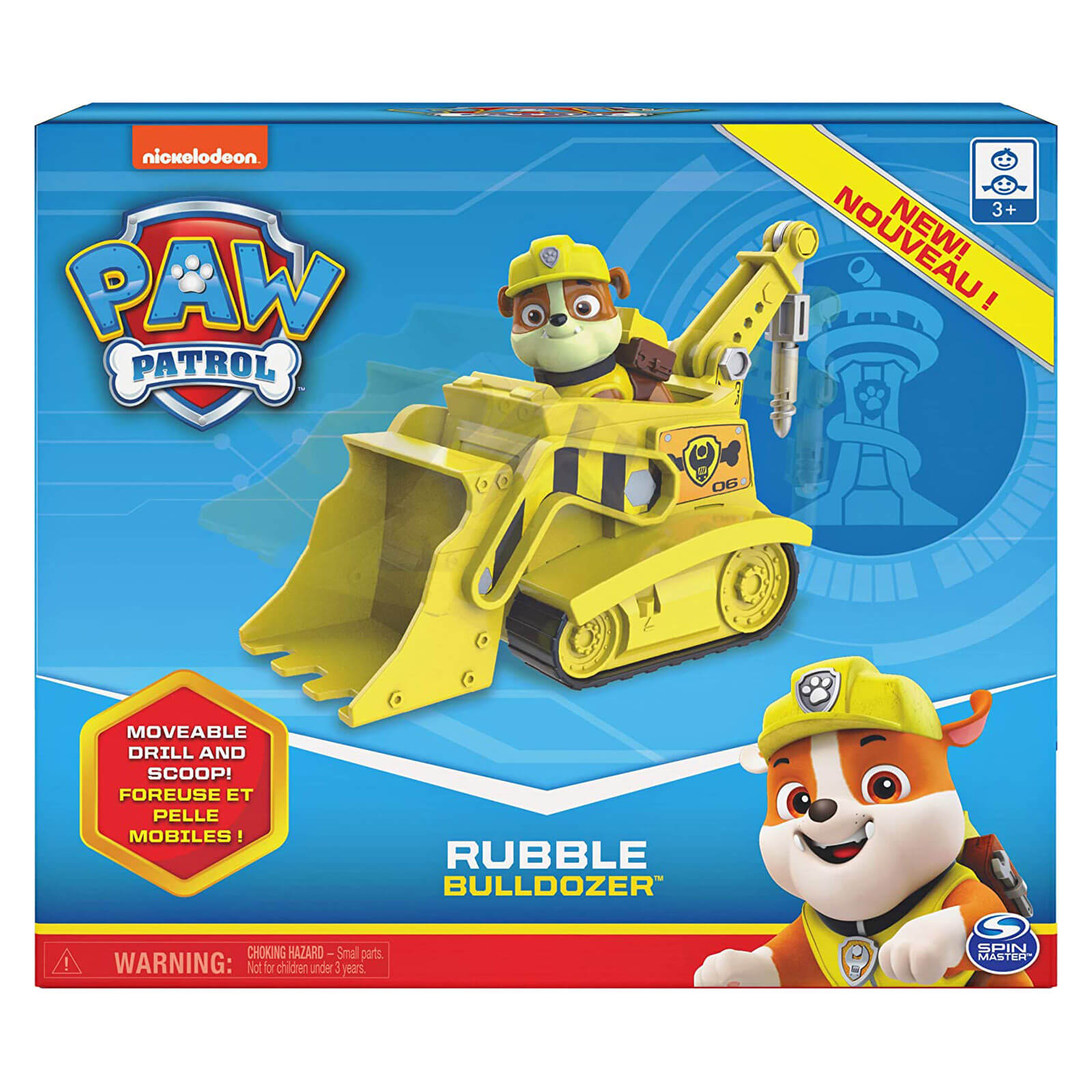 Spin Master PAW Patrol Rubble’s Bulldozer Vehicle with Collectible Figure