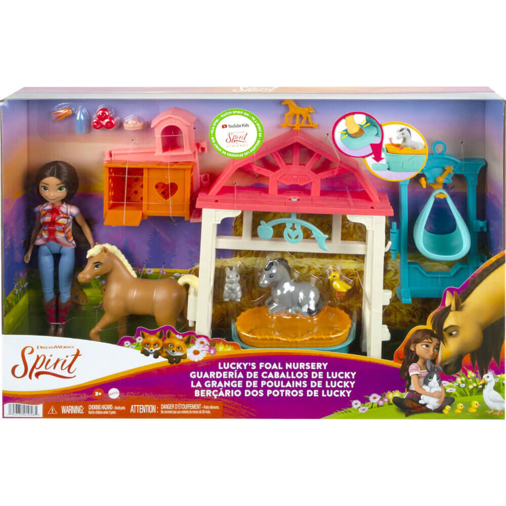 Spirit Untamed Lucky's Foal Nursery Playset