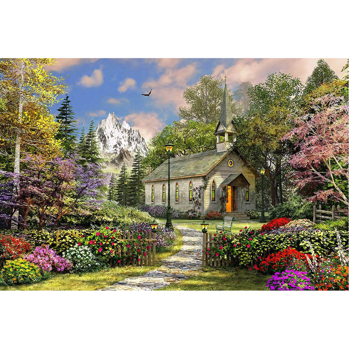 Springbok Mountain View Chapel 500 Piece Jigsaw Puzzle