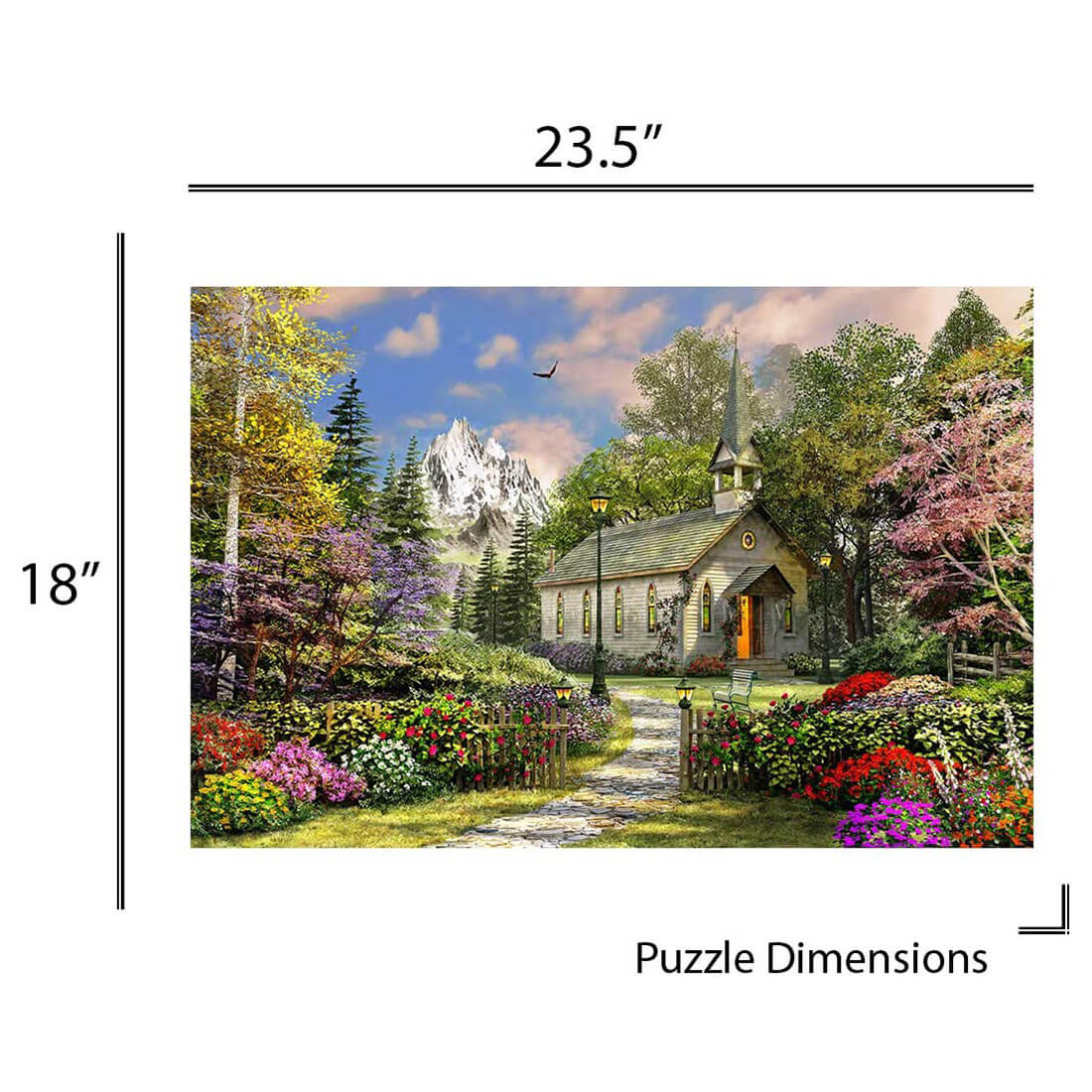 Springbok Mountain View Chapel 500 Piece Jigsaw Puzzle