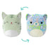 Squishmallows Flipamallows Chase and Lindsay 12" Reversable Plush