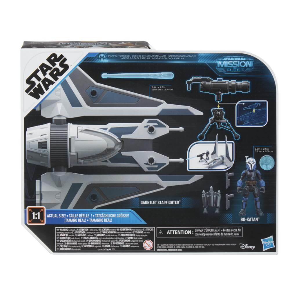 Star Wars Mission Fleet Stellar Class Bo-Katan Gauntlet Starfighter Starfighter Siege Playset