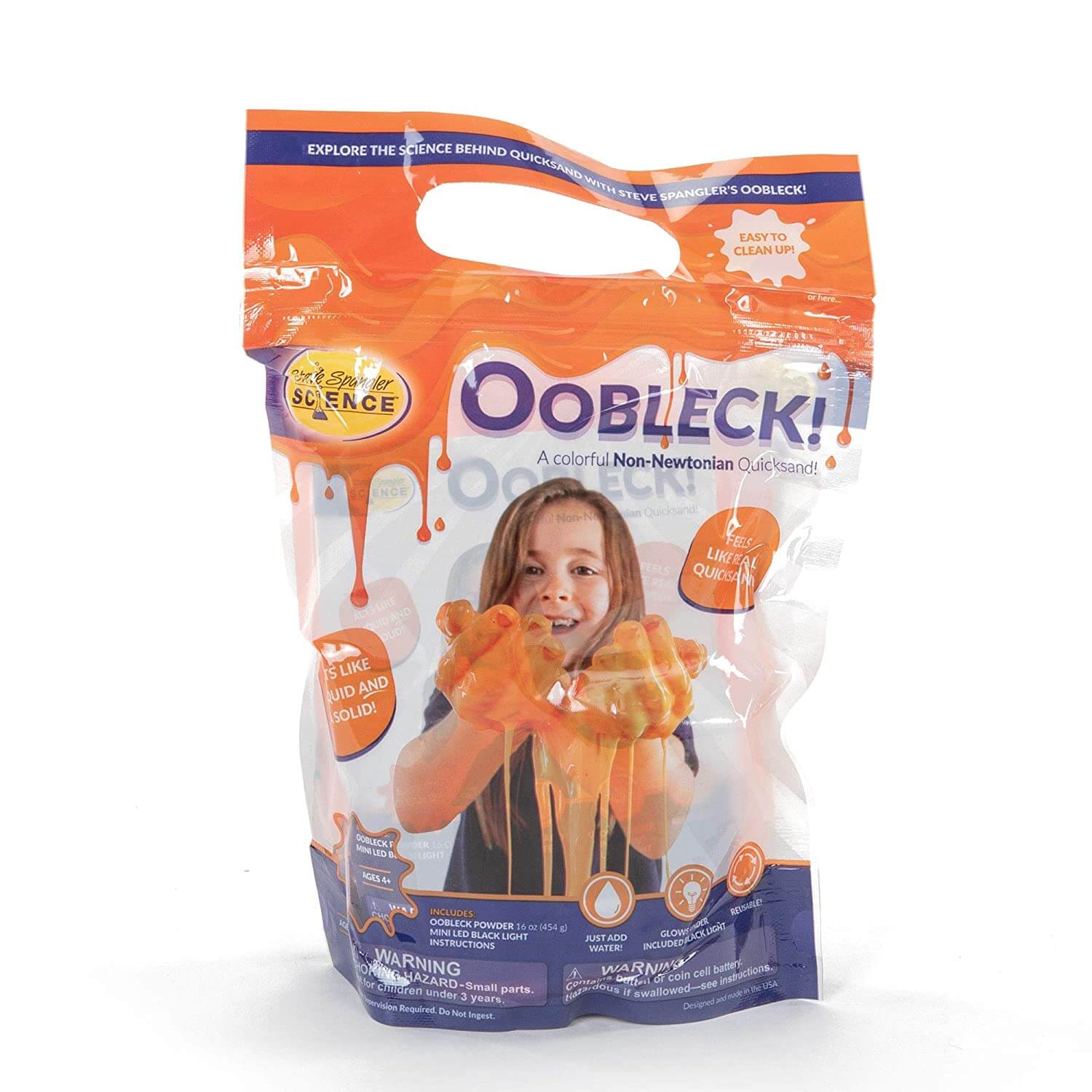 Steve Spangler Oobleck Non-Newtonian Quicksand Orange