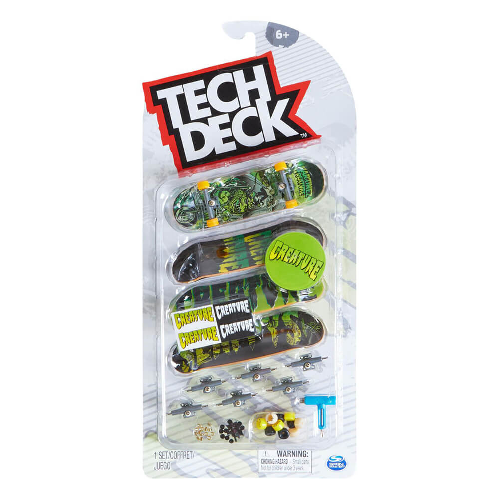 Tech Deck 96mm Fingerboard Creature Skateboard Four Pack