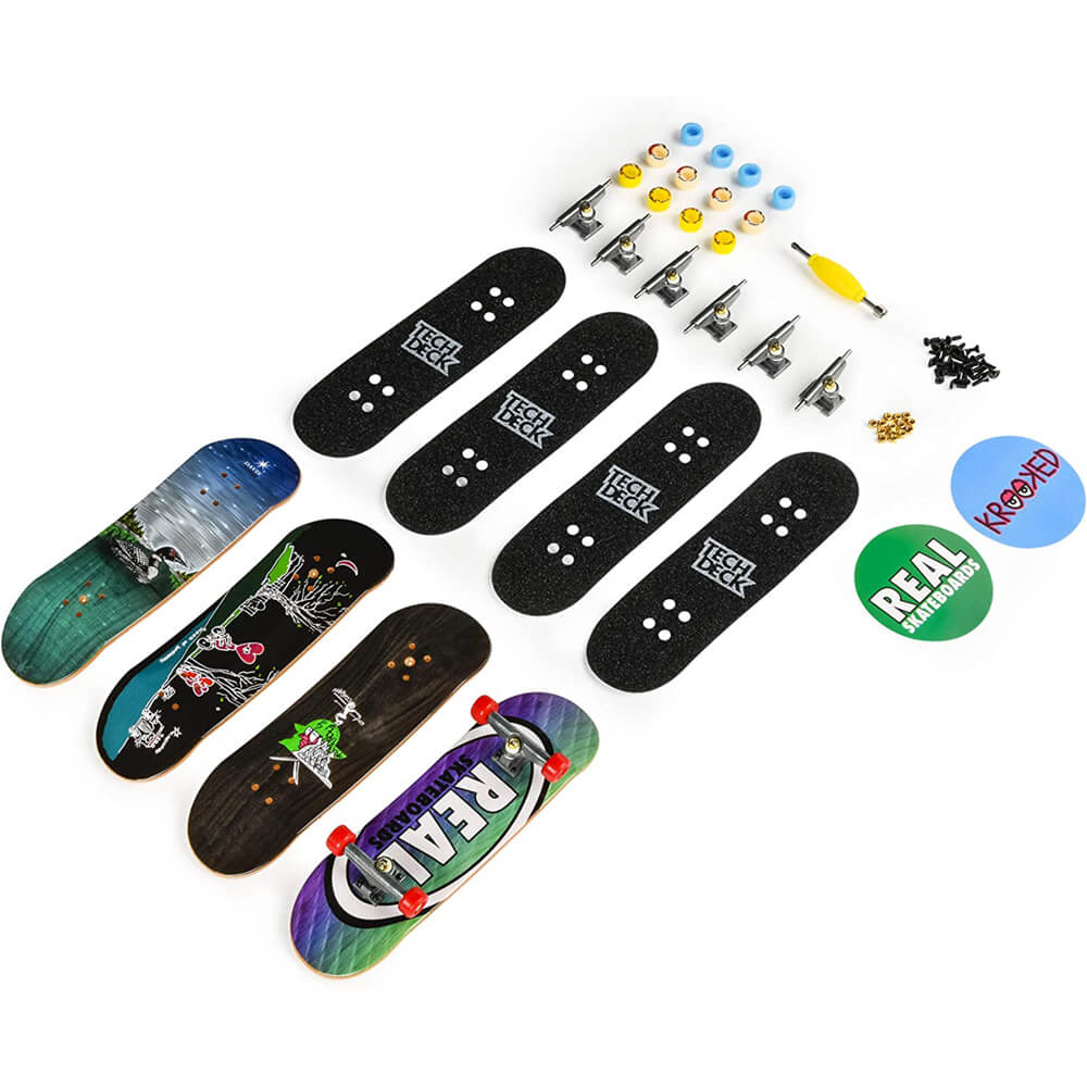 Tech Deck 96mm Fingerboard Krooked Skateboard Four Pack