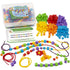 Thames and Kosmos Lacing Beads Math Kit with Activity Cards