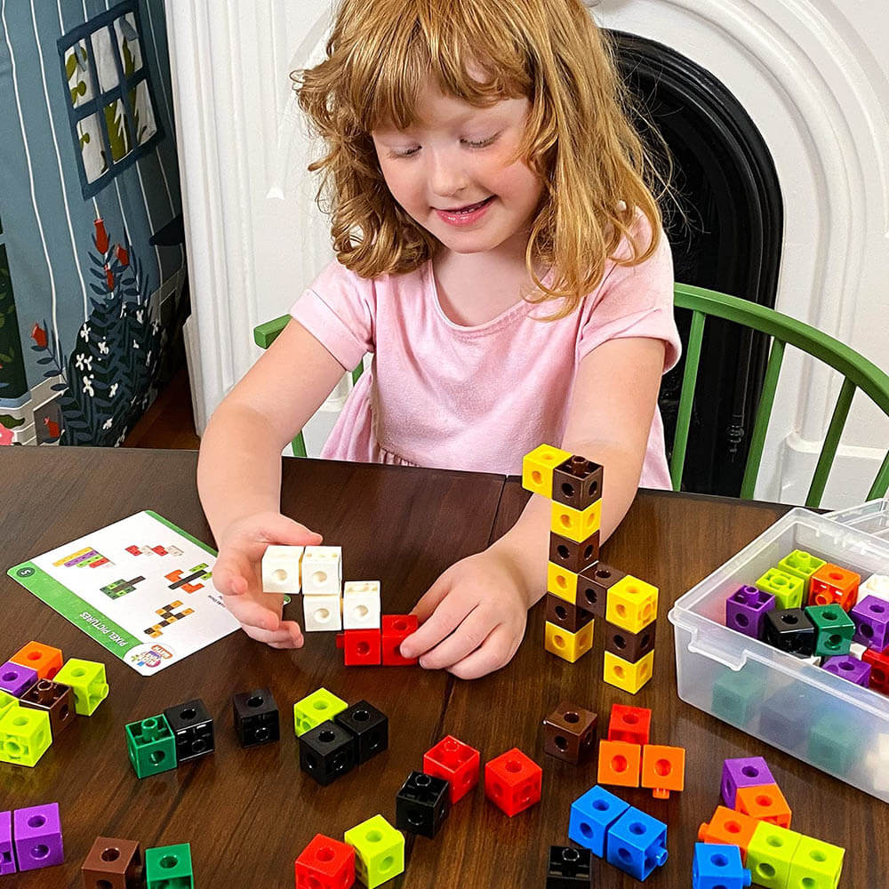 Thames and Kosmos Linking Cubes Math Kit with Activity Cards