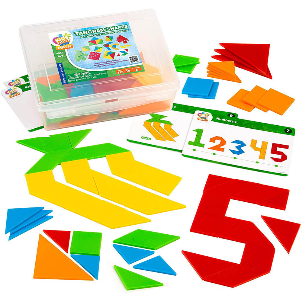 Thames and Kosmos Tangram Shapes Math Kit with Activity Cards