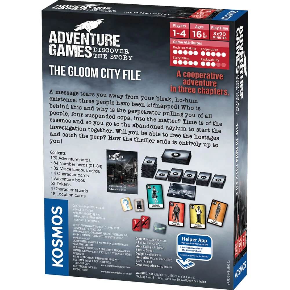 Thames & Kosmos Adventure Games The Gloom City File Game