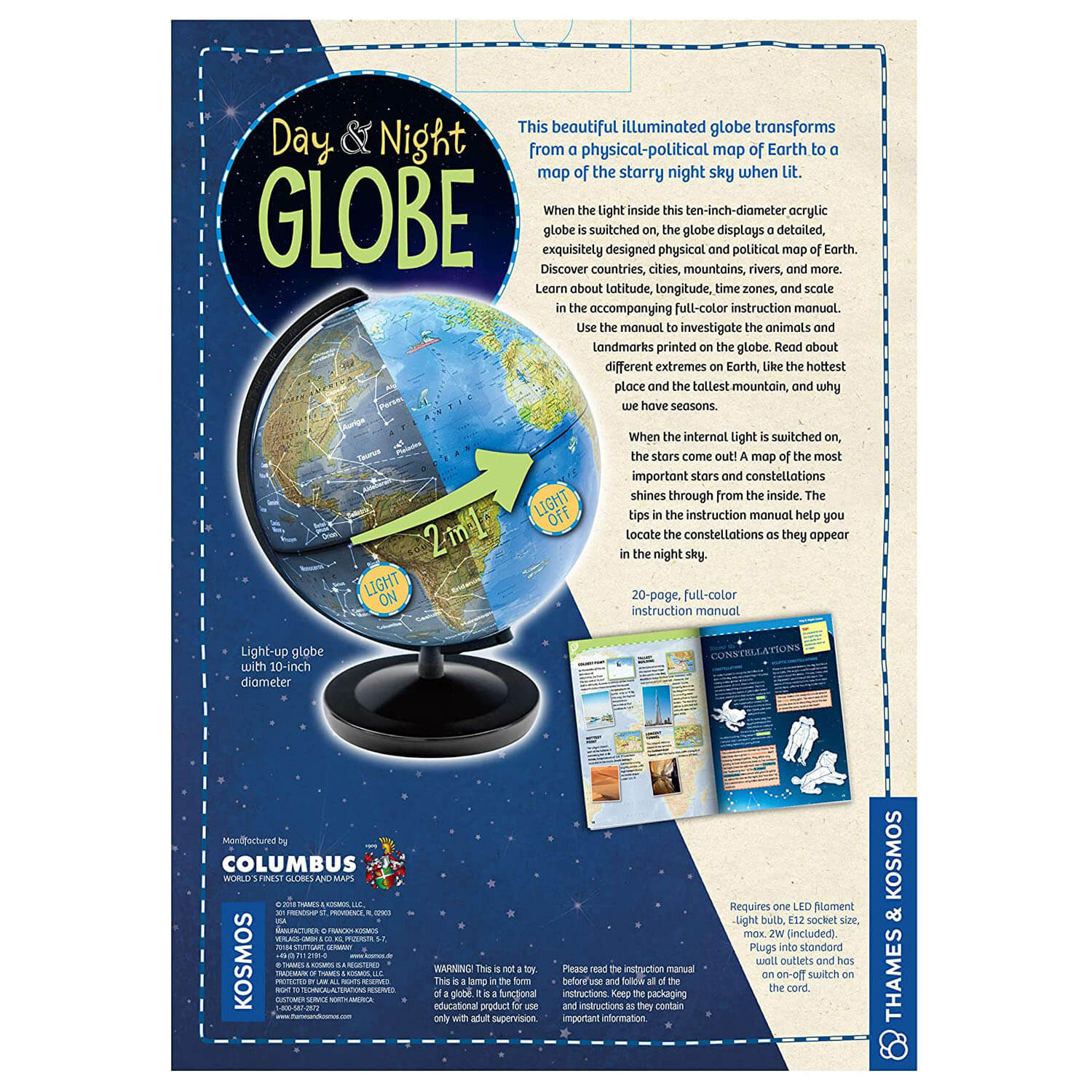 Thames and Kosmos Day & Night Globe