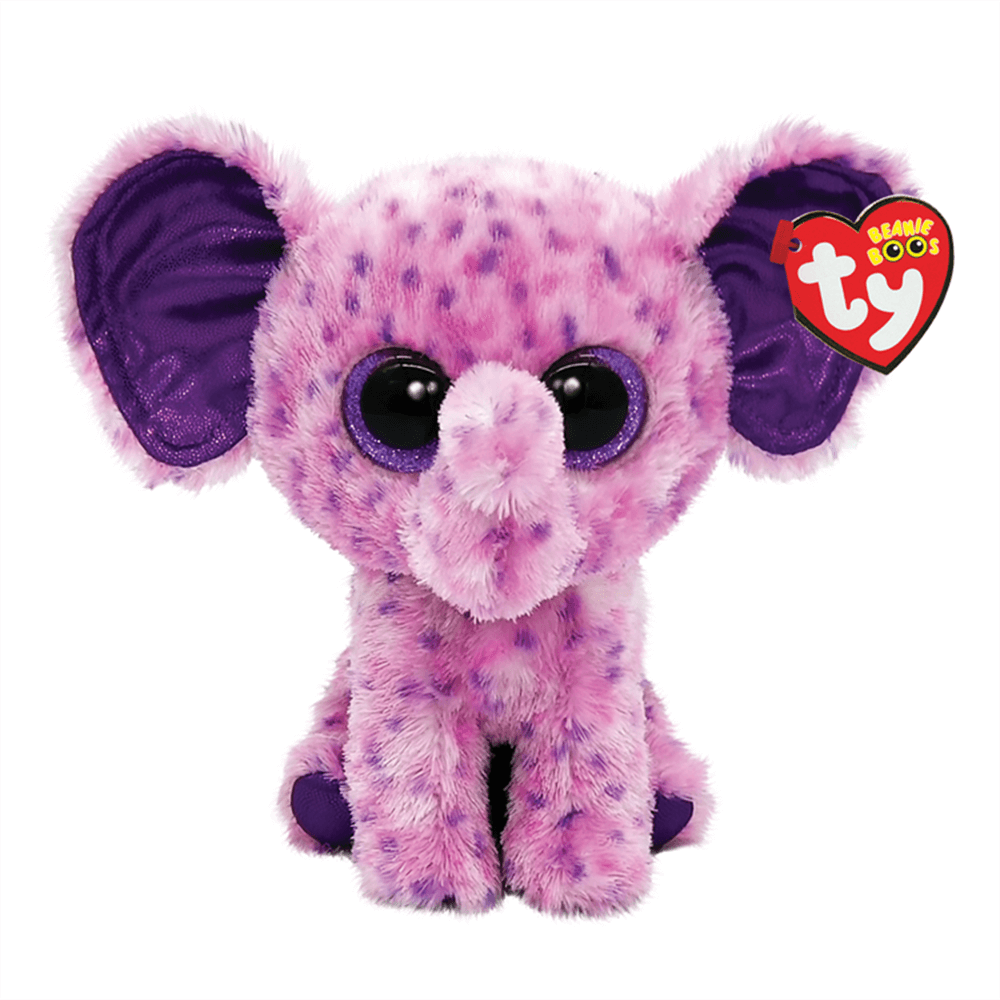 Ty Beanie Boos Eva the Purple Elephant 6" Plush