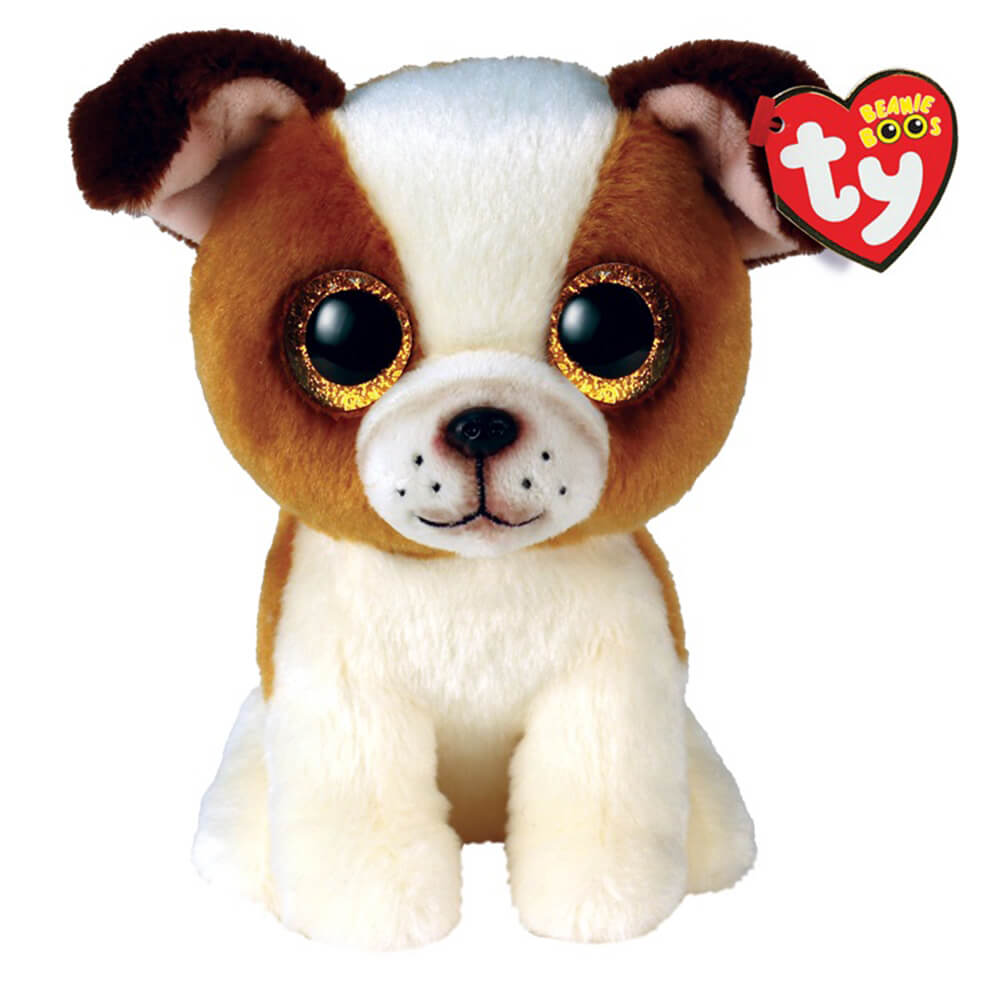 Ty Beanie Boos Hugo the Brown and White Dog 6" Plush